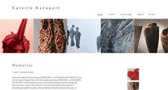 Desktop Screenshot of galeriekatapult.ch